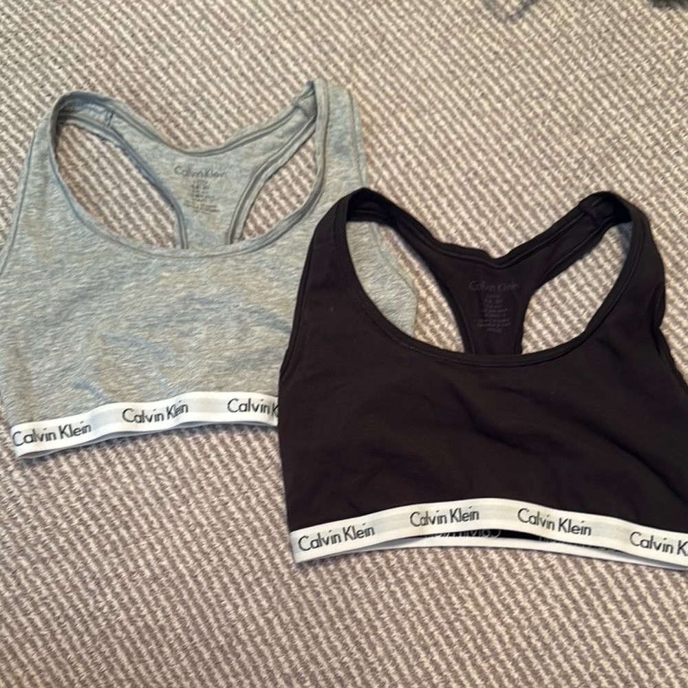 Calvin Klein Sports Bras - Gray and Black